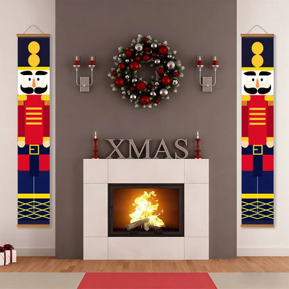 Red and Gold Nutcrackers (Paint by Numbers Door Banners)