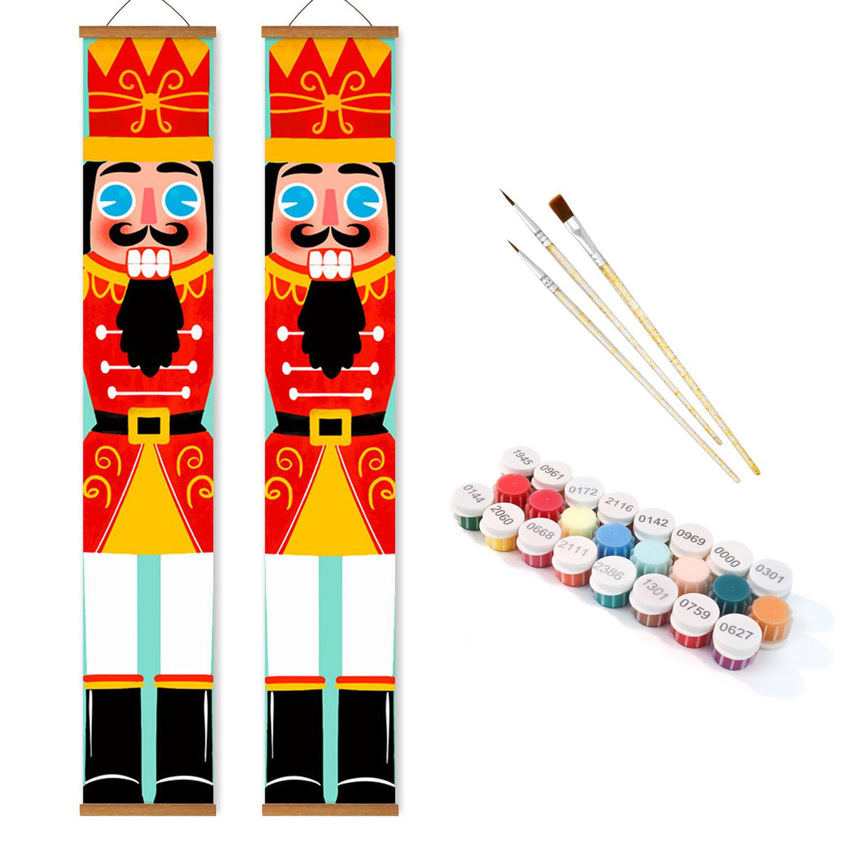 Crowned Nutcrackers (Paint by Numbers Door Banners)