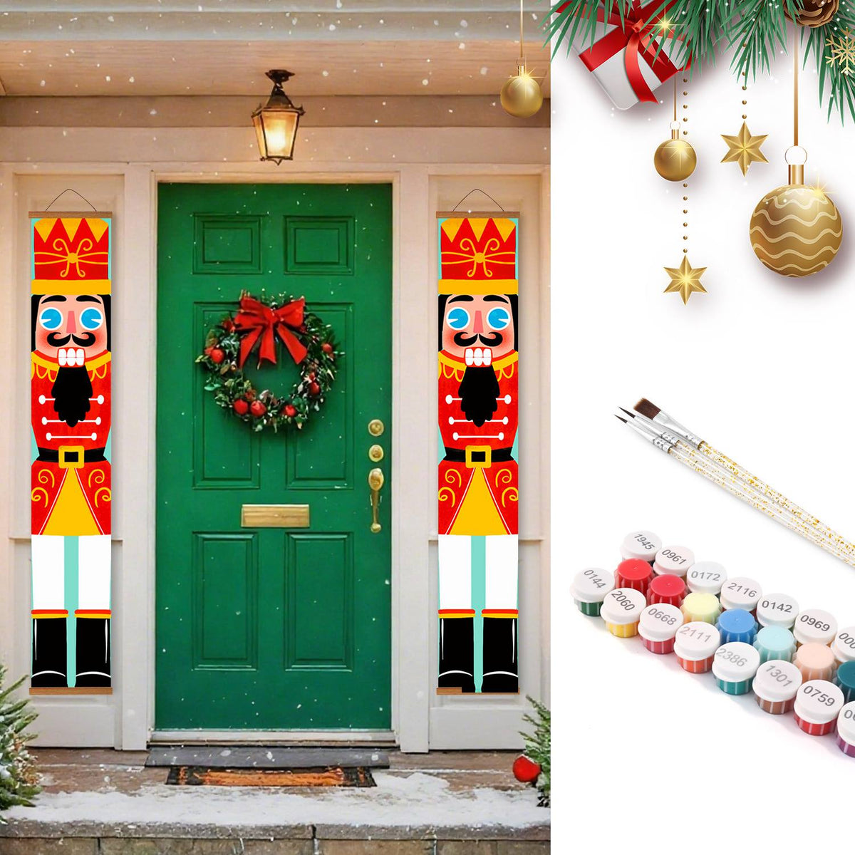 Crowned Nutcrackers (Paint by Numbers Door Banners)