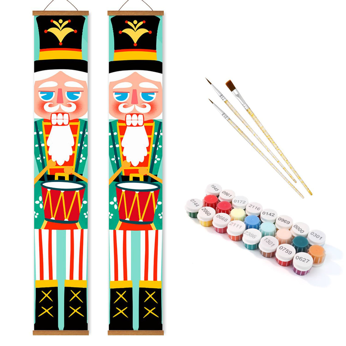 Drummer Nutcrackers (Paint by Numbers Door Banners)