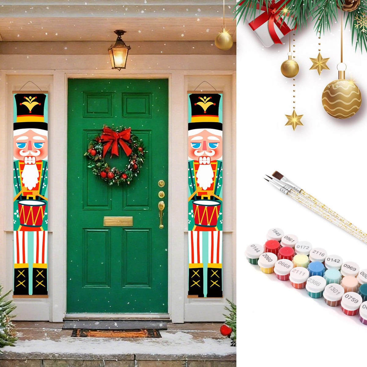 Drummer Nutcrackers (Paint by Numbers Door Banners)