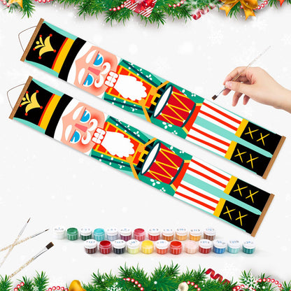 Drummer Nutcrackers (Paint by Numbers Door Banners)