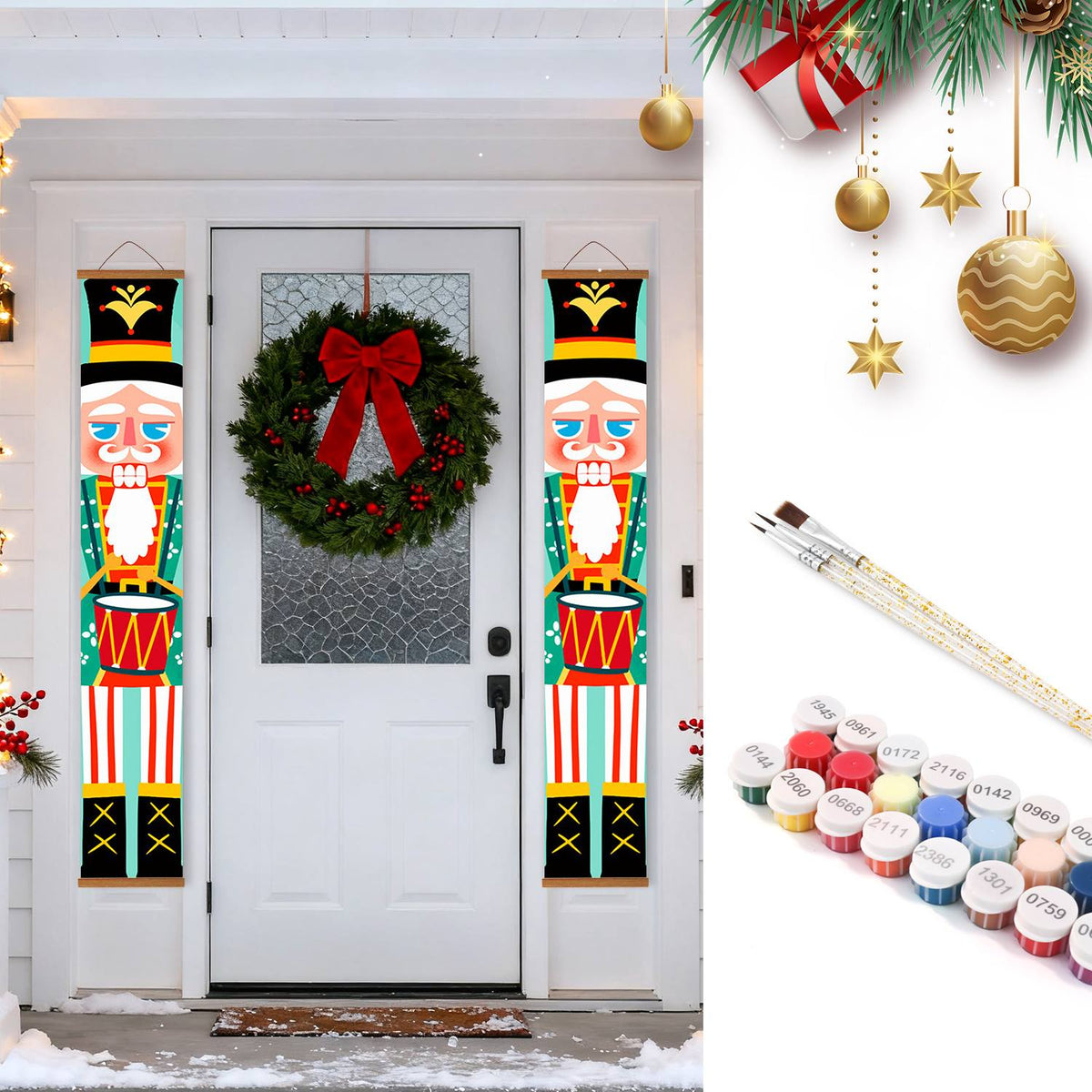 Drummer Nutcrackers (Paint by Numbers Door Banners)
