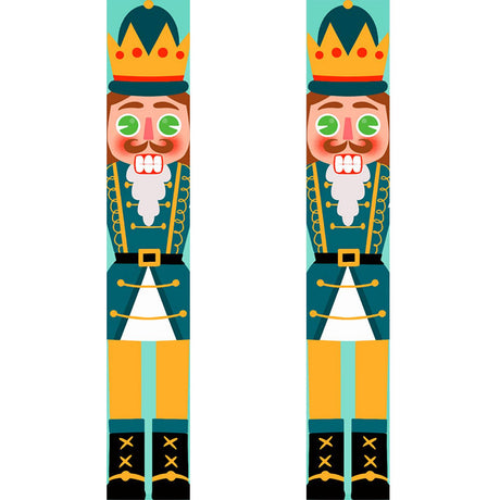 Green and Gold Nutcrackers (Paint by Numbers Door Banners)