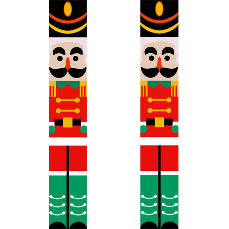 Red and Green Nutcrackers (Paint by Numbers Door Banners)
