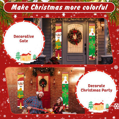 Santa Bearing Gifts (Paint by Numbers Door Banners)