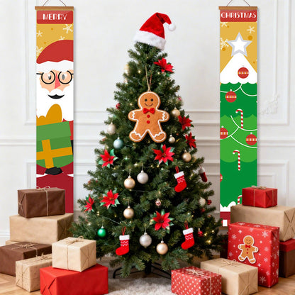 Santa Bearing Gifts (Paint by Numbers Door Banners)