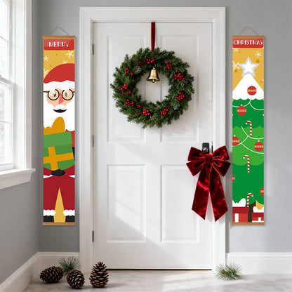 Santa Bearing Gifts (Paint by Numbers Door Banners)