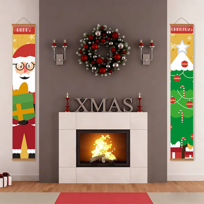 Santa Bearing Gifts (Paint by Numbers Door Banners)