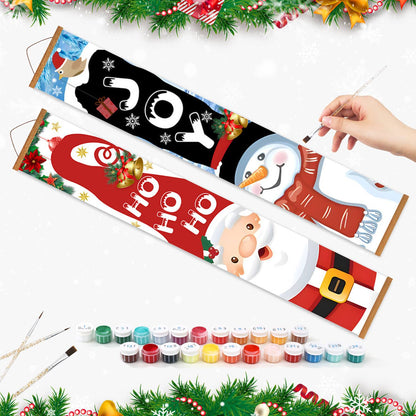 Ho Ho Ho and Joy (Paint by Numbers Door Banners)