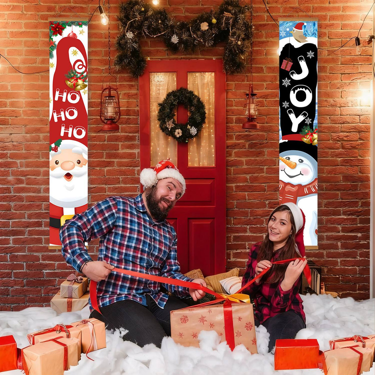 Ho Ho Ho and Joy (Paint by Numbers Door Banners)