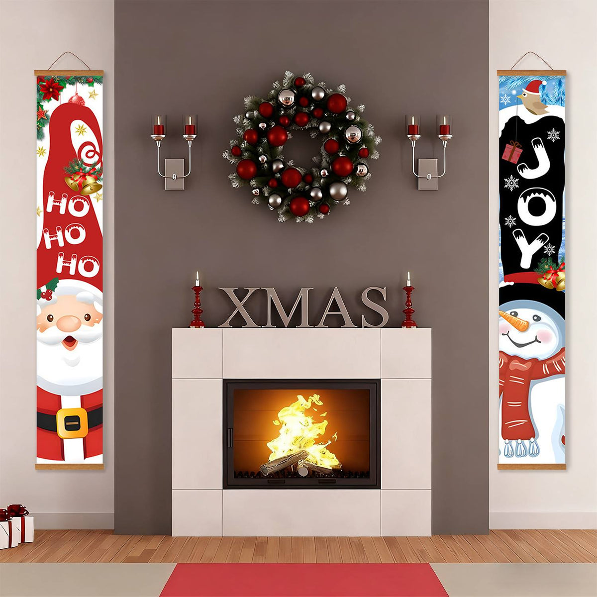 Ho Ho Ho and Joy (Paint by Numbers Door Banners)