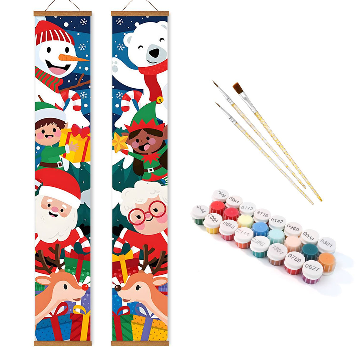 Christmas Character Party (Paint by Numbers Door Banners)