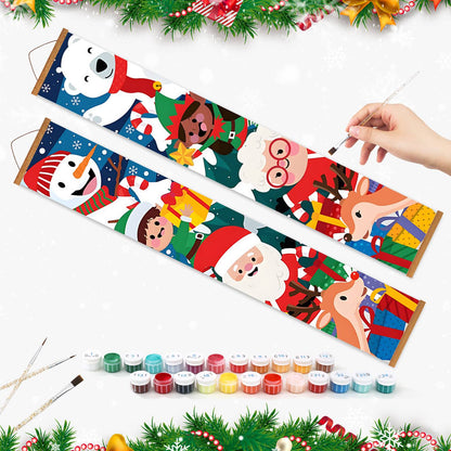 Christmas Character Party (Paint by Numbers Door Banners)