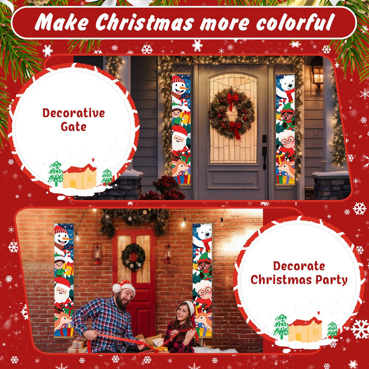 Christmas Character Party (Paint by Numbers Door Banners)
