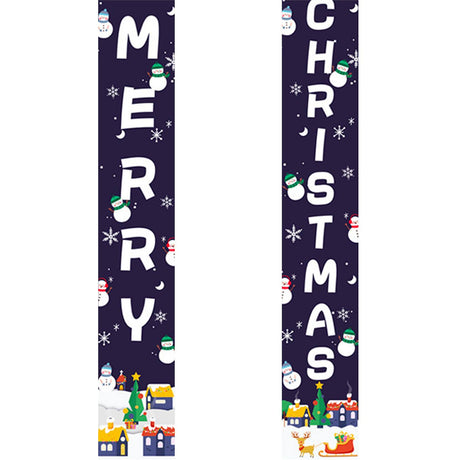 Blue Christmas Lettering (Paint by Numbers Door Banners)