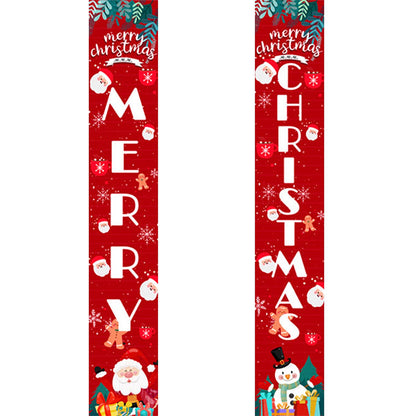 Red Christmas Lettering (Paint by Numbers Door Banners)