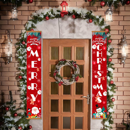 Red Christmas Lettering (Paint by Numbers Door Banners)