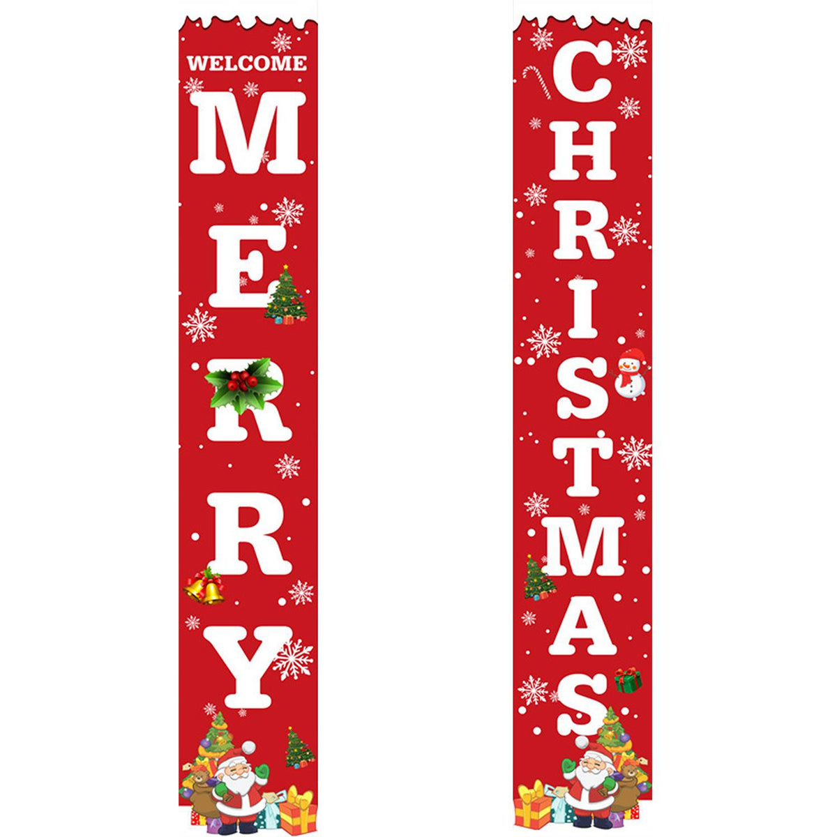 Welcome Merry Christmas (Paint by Numbers Door Banners)