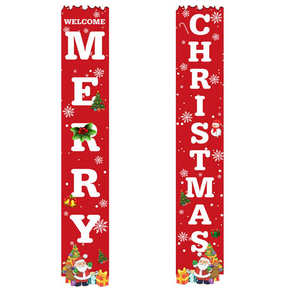 Welcome Merry Christmas (Paint by Numbers Door Banners)