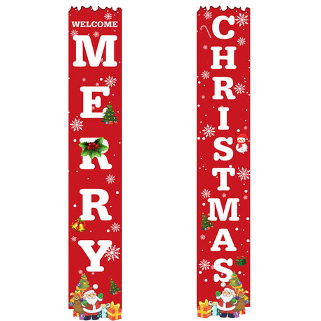 Welcome Merry Christmas (Paint by Numbers Door Banners)