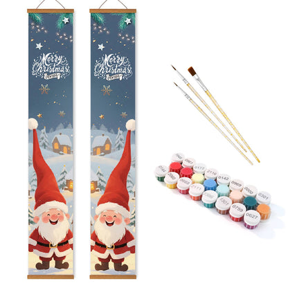 Winter Gnome Santa (Paint by Numbers Door Banners)