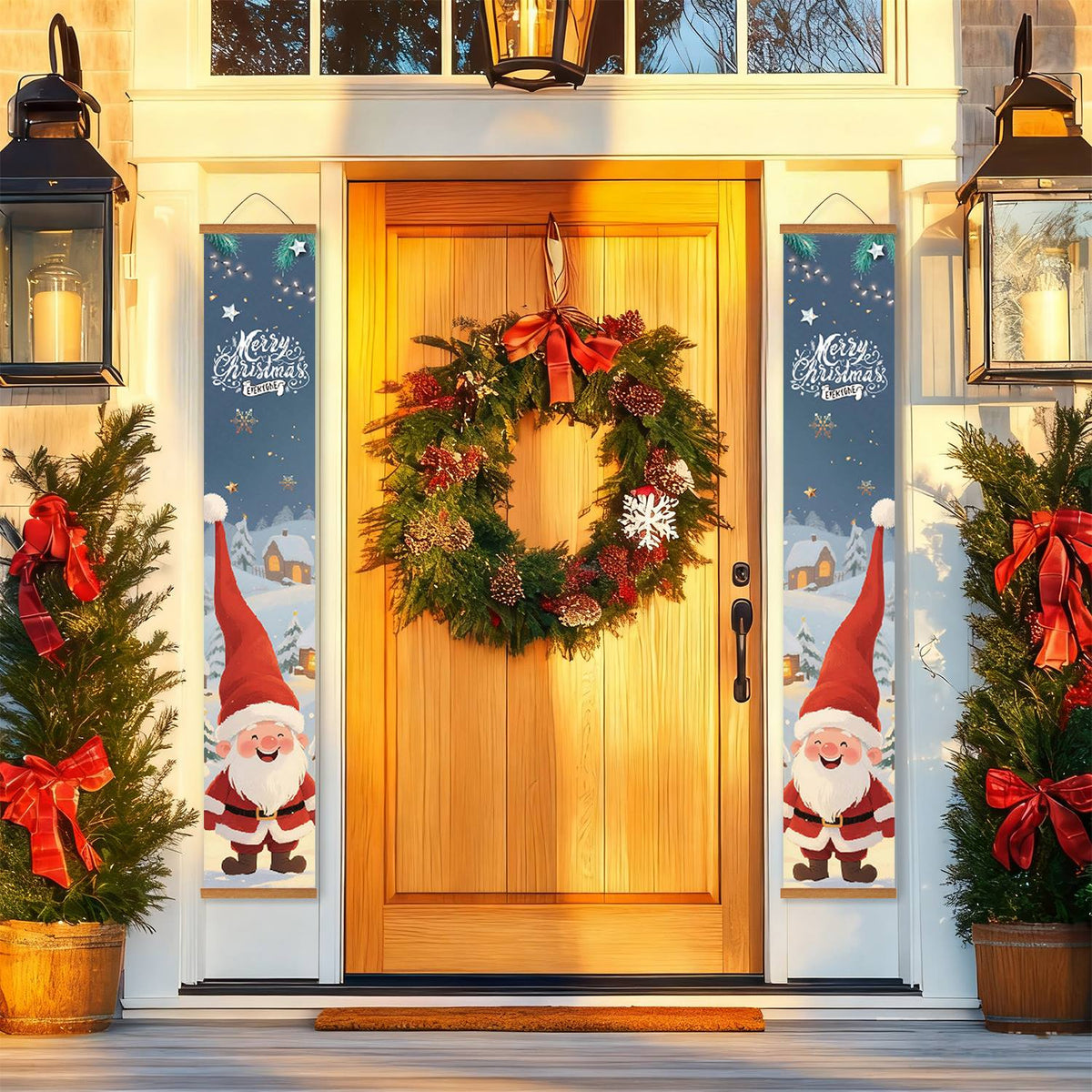 Winter Gnome Santa (Paint by Numbers Door Banners)