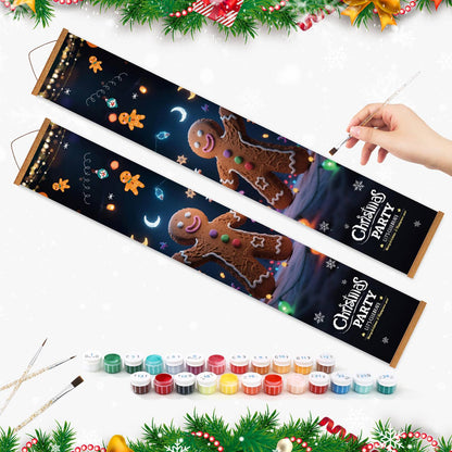 Gingerbread Christmas Party (Paint by Numbers Door Banners)