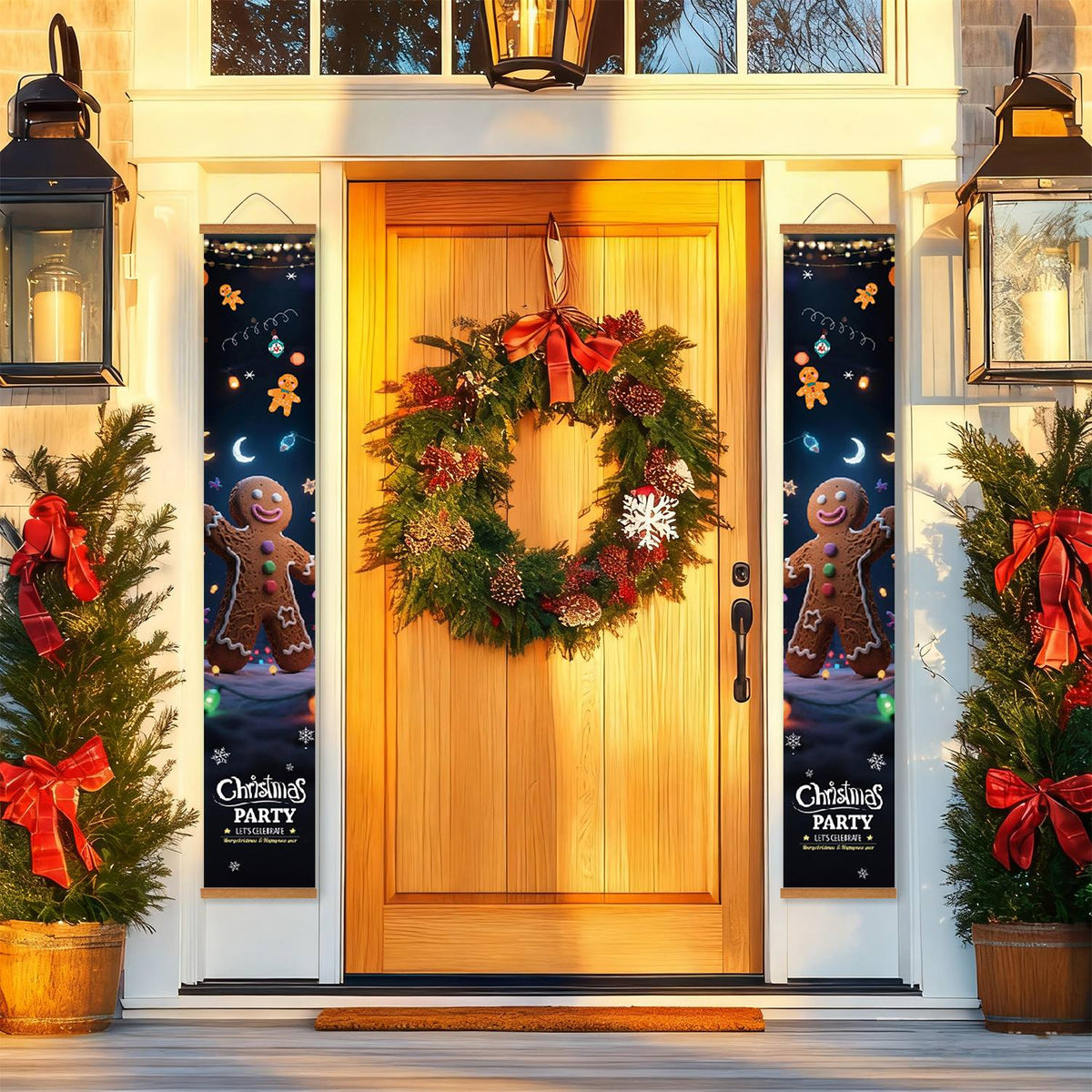 Gingerbread Christmas Party (Paint by Numbers Door Banners)
