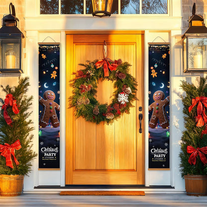 Gingerbread Christmas Party (Paint by Numbers Door Banners)