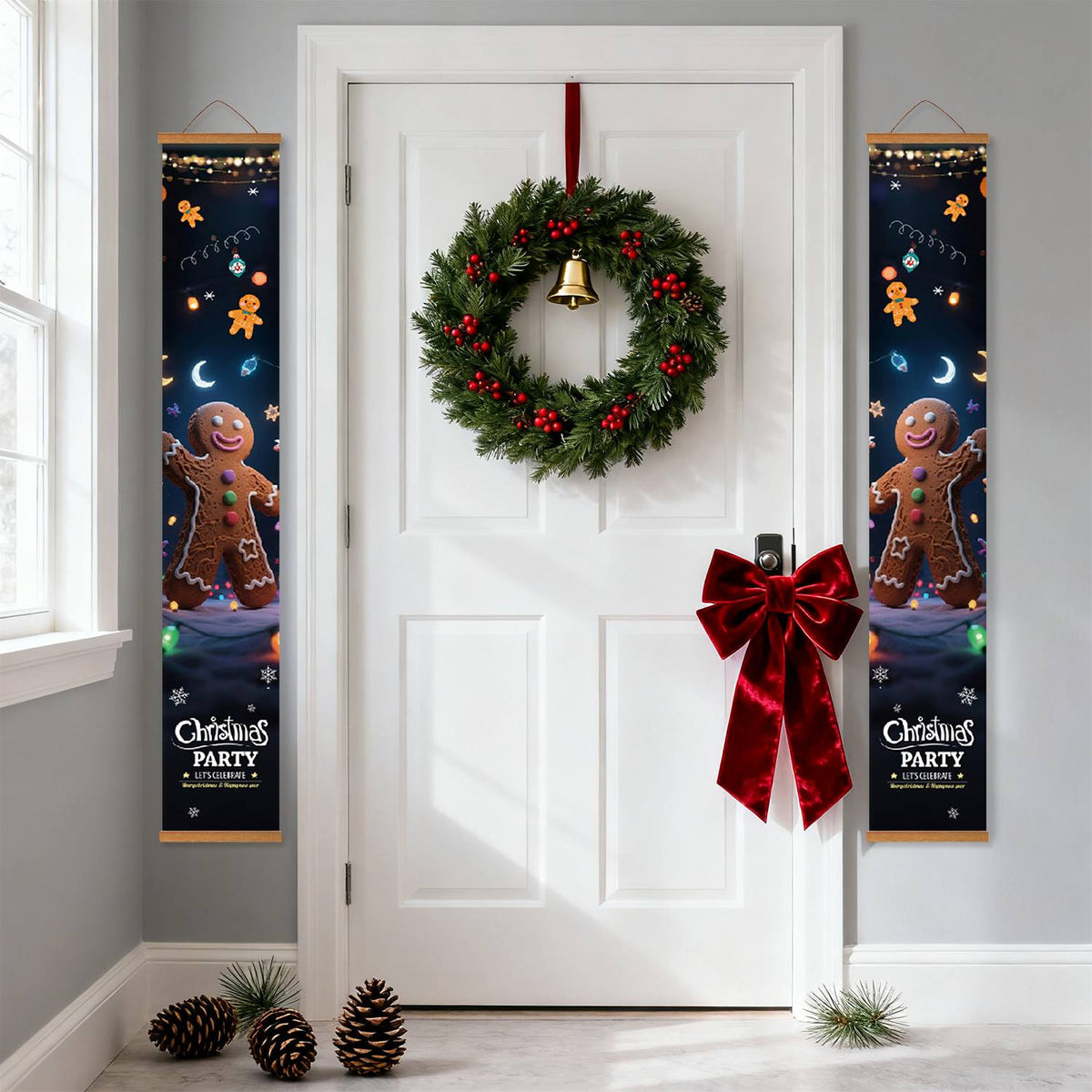 Gingerbread Christmas Party (Paint by Numbers Door Banners)