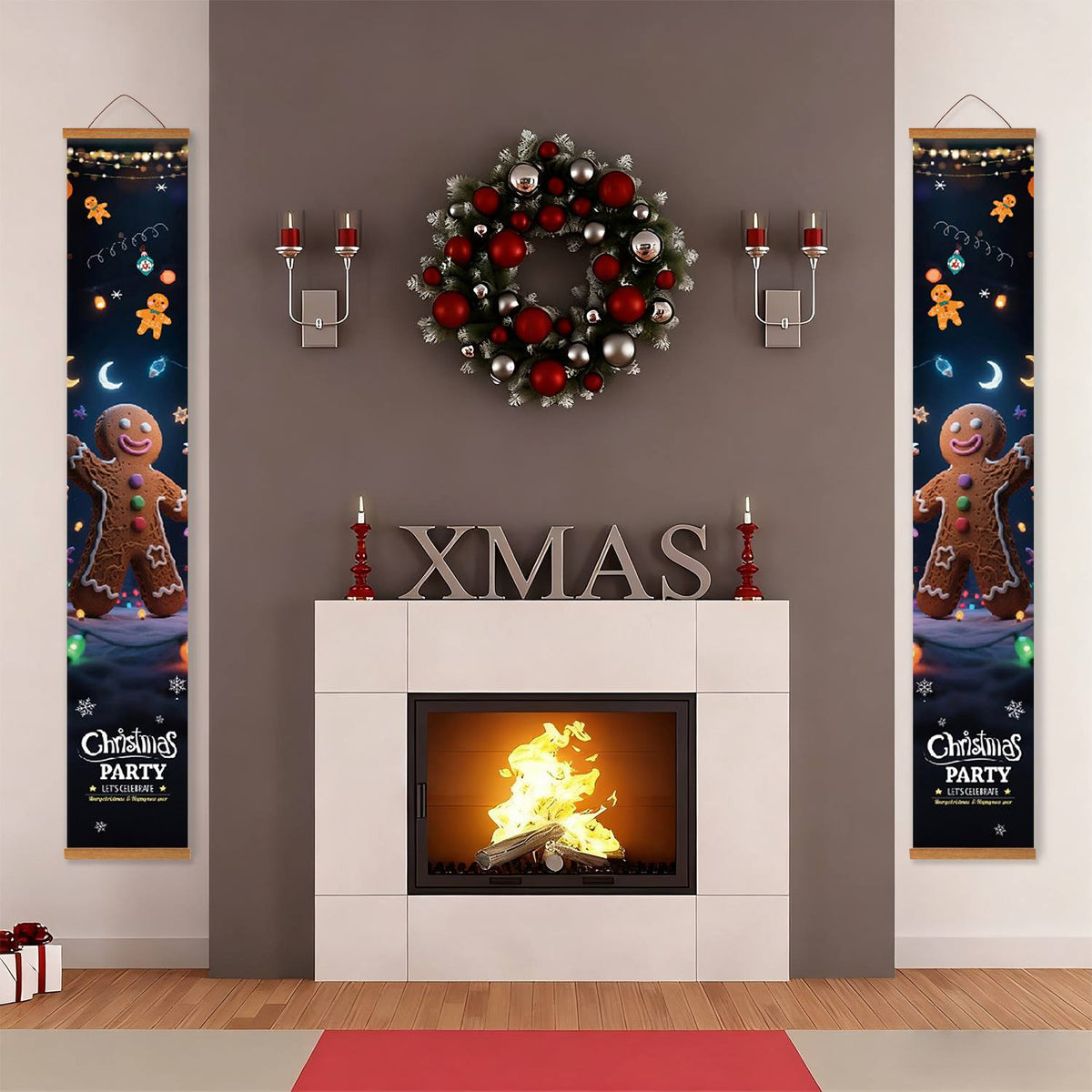 Gingerbread Christmas Party (Paint by Numbers Door Banners)
