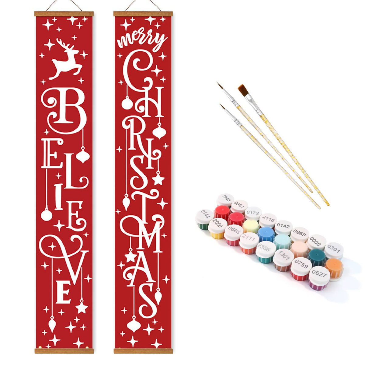 Believe in Christmas (Paint by Numbers Door Banners)