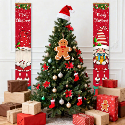 Christmas Gnomes and Gifts (Paint by Numbers Door Banners)