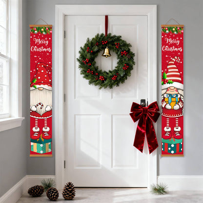 Christmas Gnomes and Gifts (Paint by Numbers Door Banners)