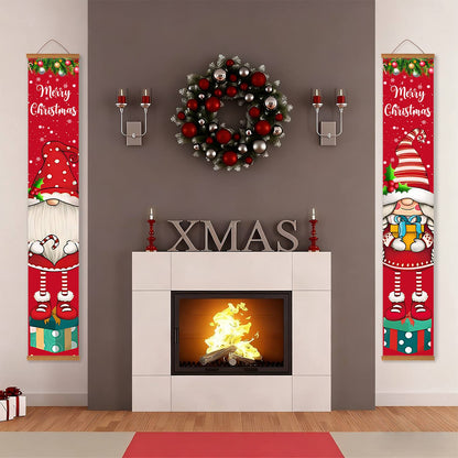 Christmas Gnomes and Gifts (Paint by Numbers Door Banners)