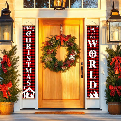 Joy to the World (Paint by Numbers Door Banners)
