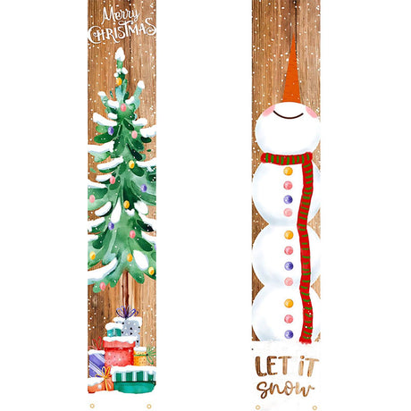 Woodland Snowman Christmas (Paint by Numbers Door Banners)