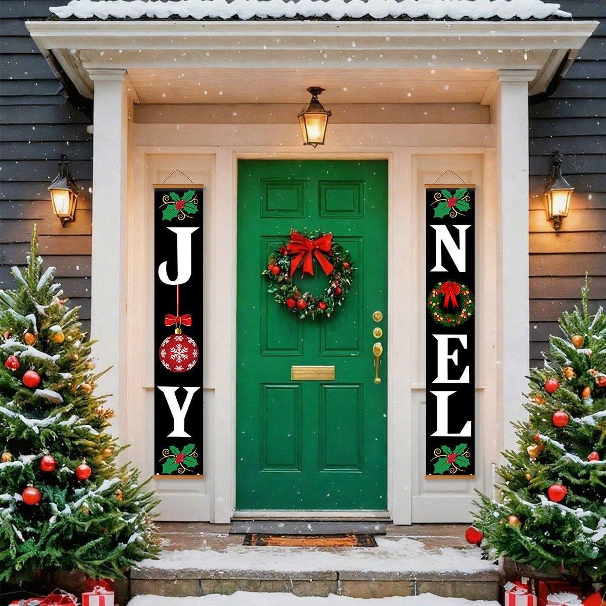 Black Joy and Noel (Paint by Numbers Door Banners)