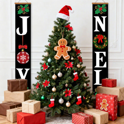Black Joy and Noel (Paint by Numbers Door Banners)
