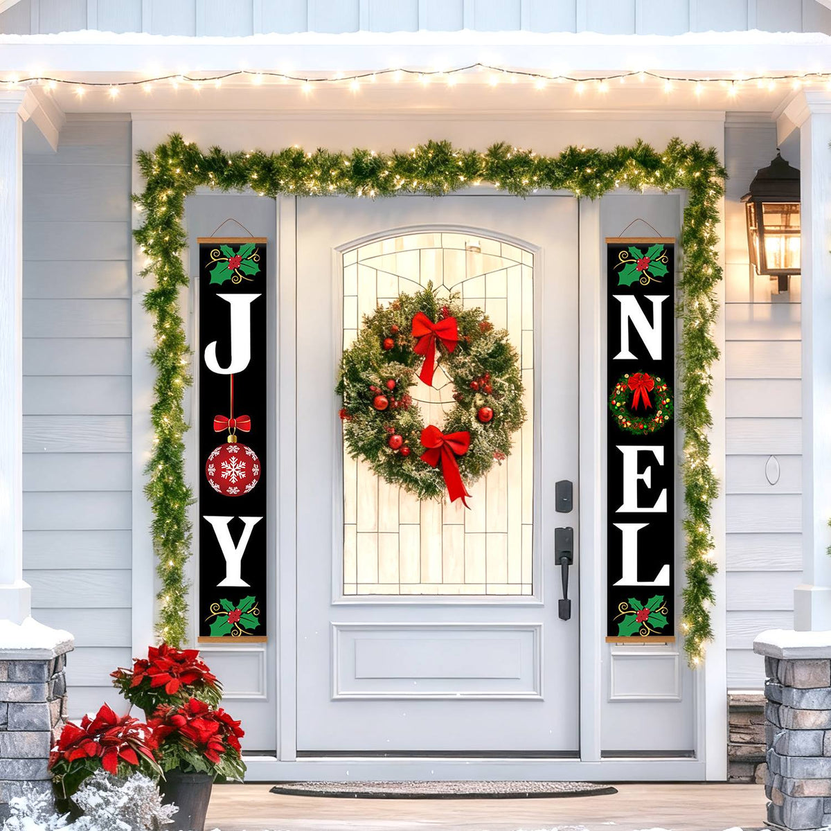 Black Joy and Noel (Paint by Numbers Door Banners)