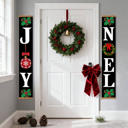 Black Joy and Noel (Paint by Numbers Door Banners)