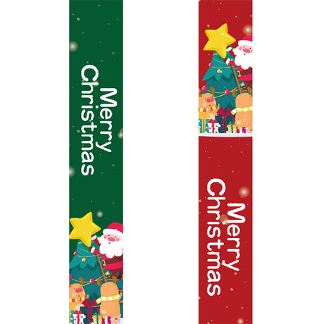 Red and Green Christmas Greetings (Paint by Numbers Door Banners)