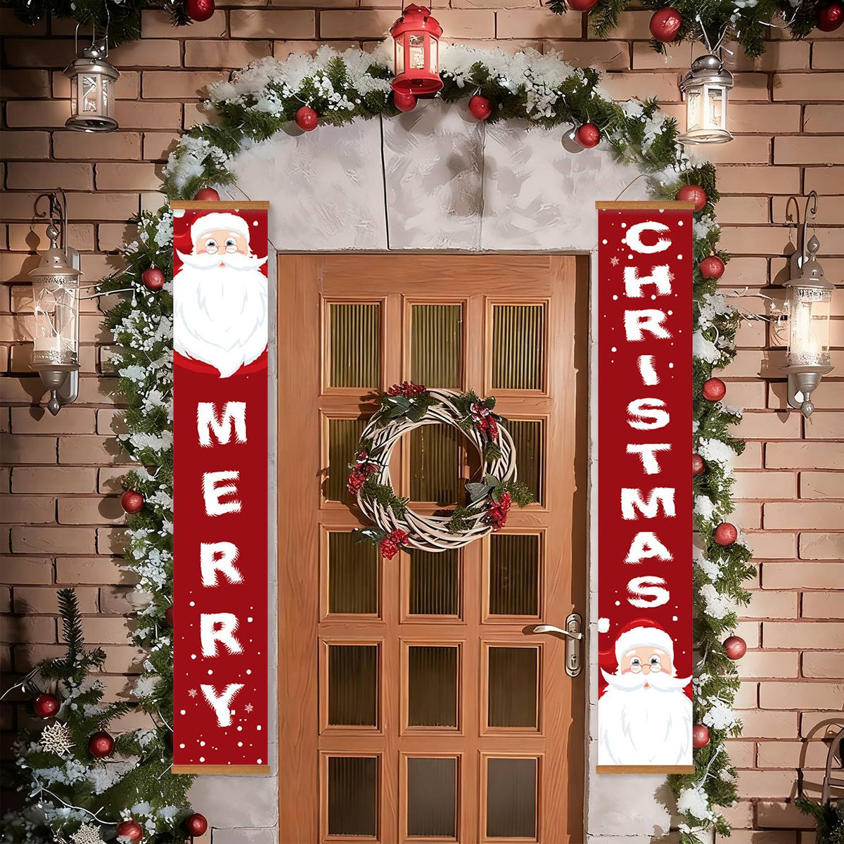 Santa Merry Christmas (Paint by Numbers Door Banners)