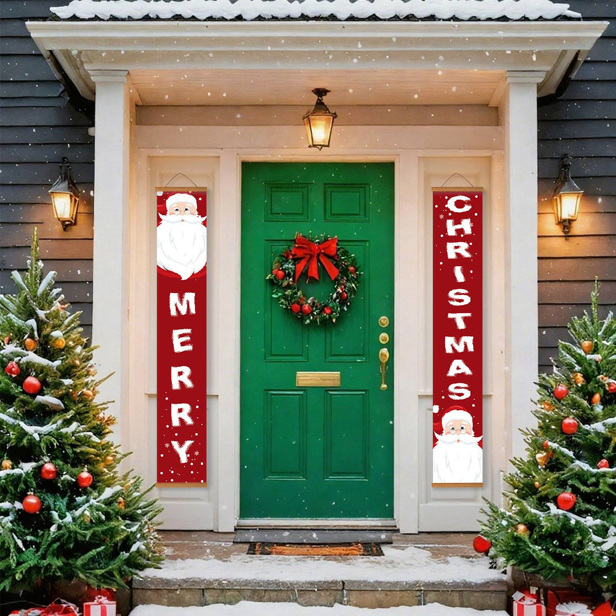 Santa Merry Christmas (Paint by Numbers Door Banners)
