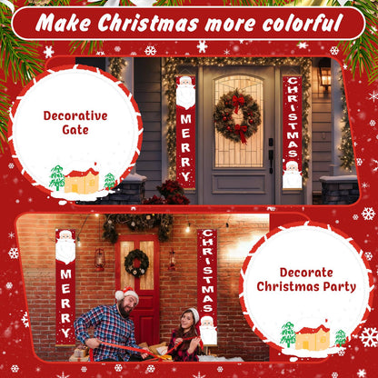Santa Merry Christmas (Paint by Numbers Door Banners)