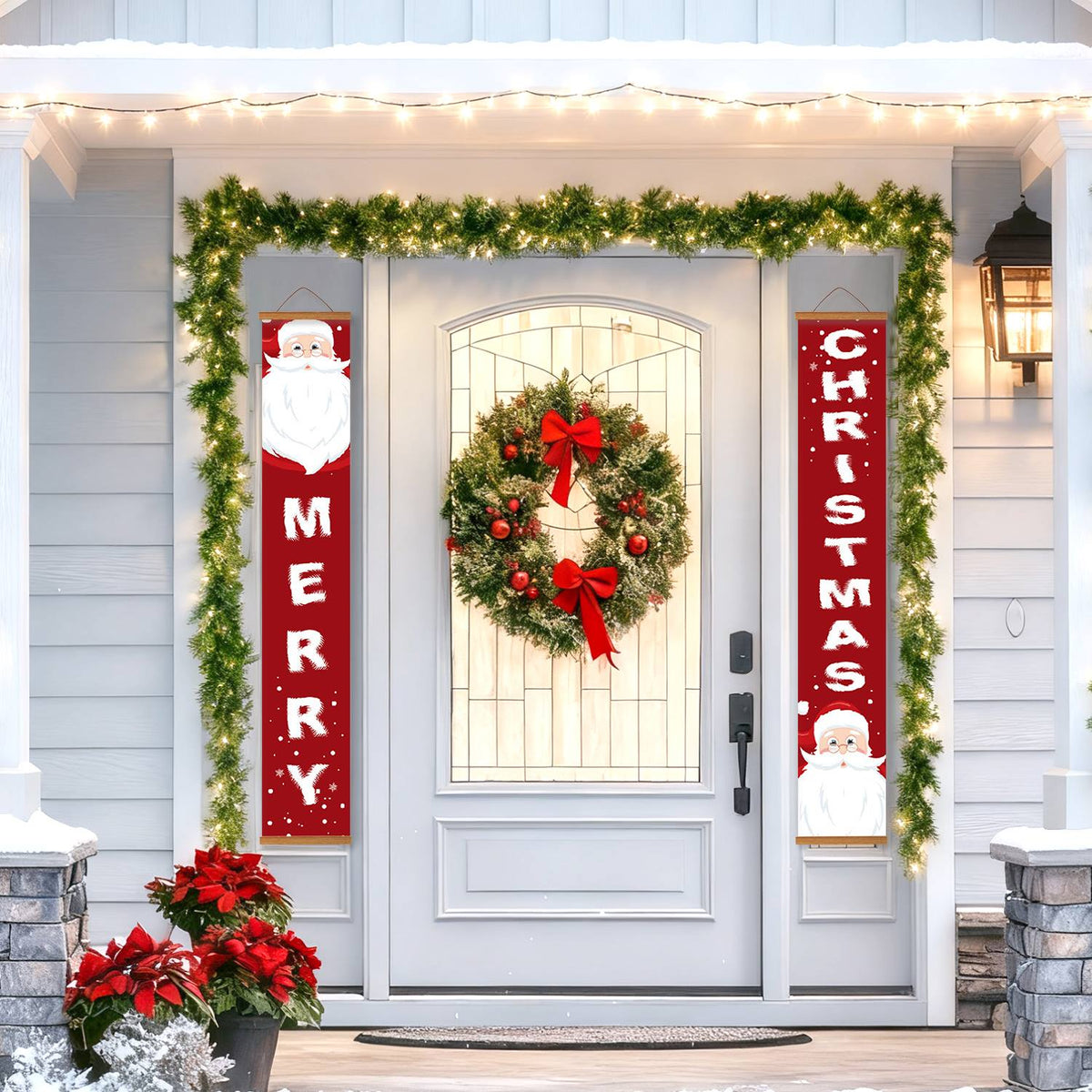 Santa Merry Christmas (Paint by Numbers Door Banners)