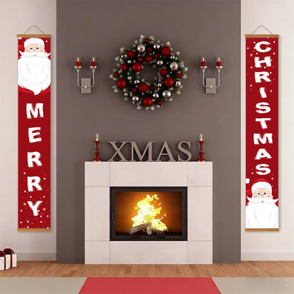 Santa Merry Christmas (Paint by Numbers Door Banners)