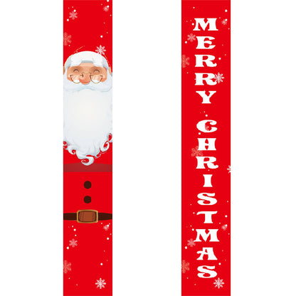 Santa on Red (Paint by Numbers Door Banners)