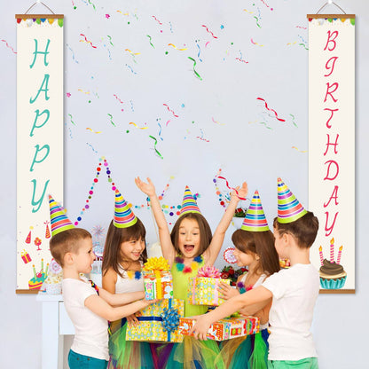 White Birthday Cake (Paint by Numbers Door Banners)
